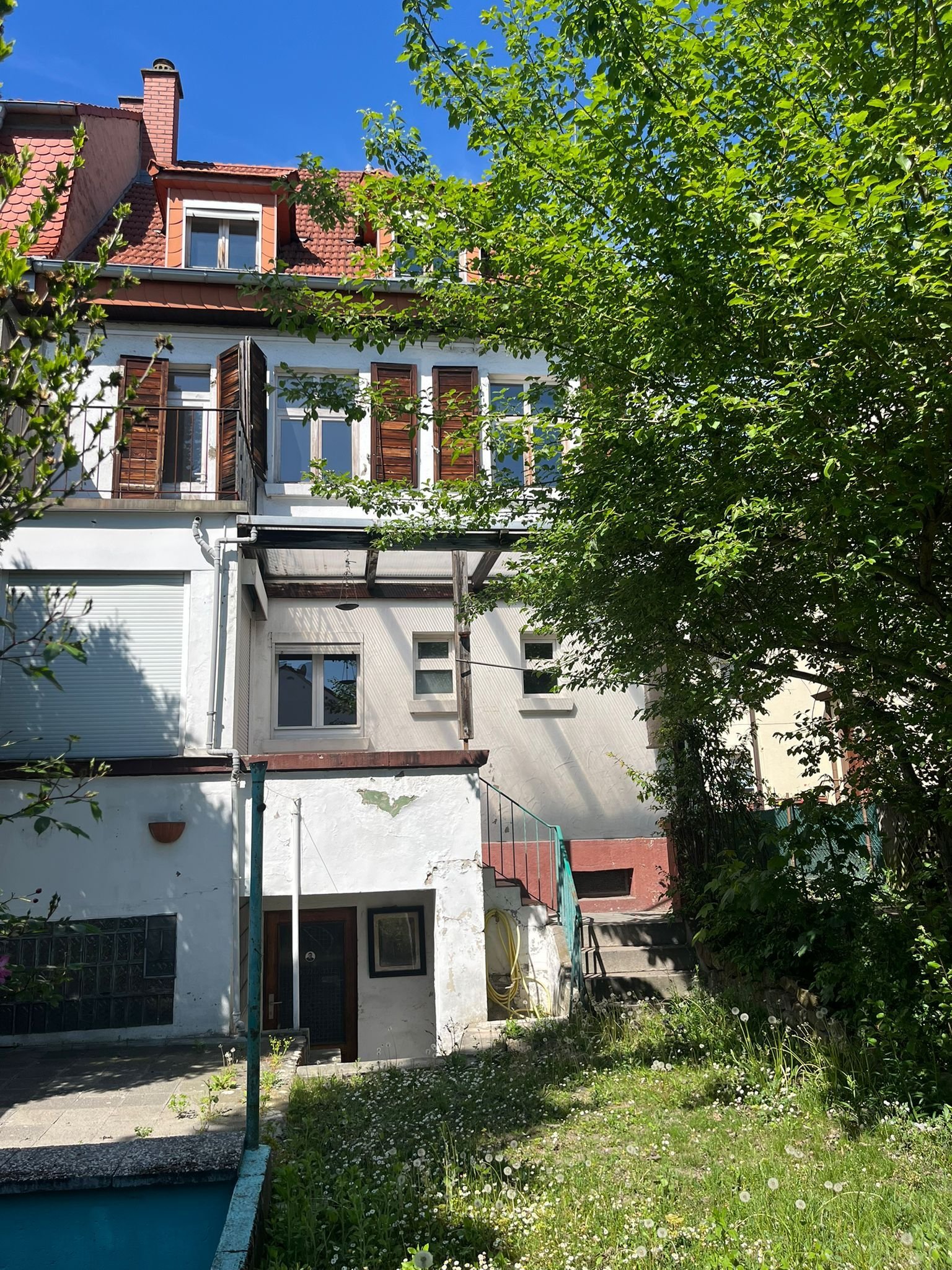 Hausansicht Garten