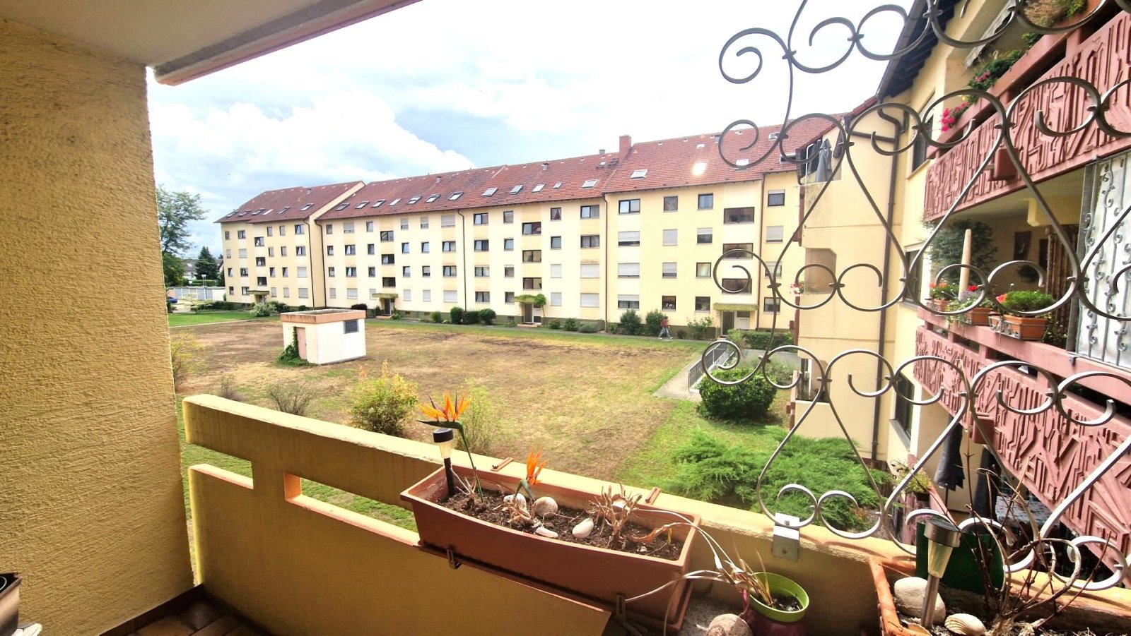 Blick vom Balkon